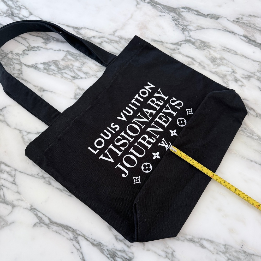 Louis Vuitton Visionary Journeys Bangkok Exhibition Tote Bag Black Canvas - Picture 6 of 7
